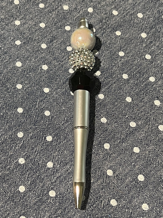 Silver Beaded Pen