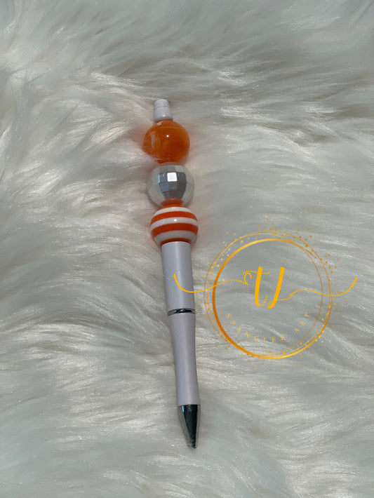 Orange and White Pen