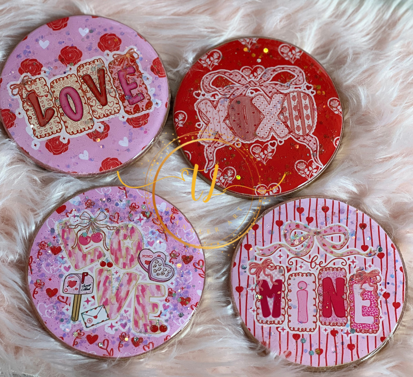 Valentine Coaster Set