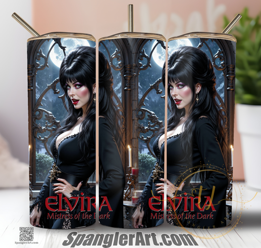 Elvira Mistress of the Dark Tumbler