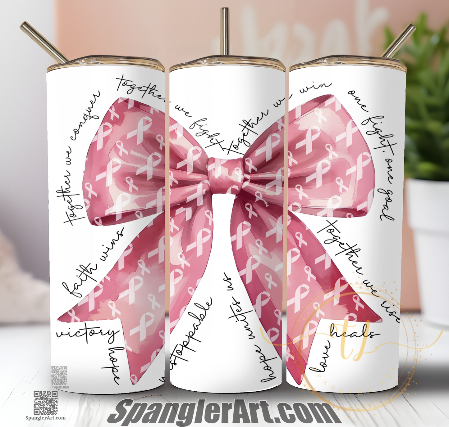 Retro cancer support Tumbler