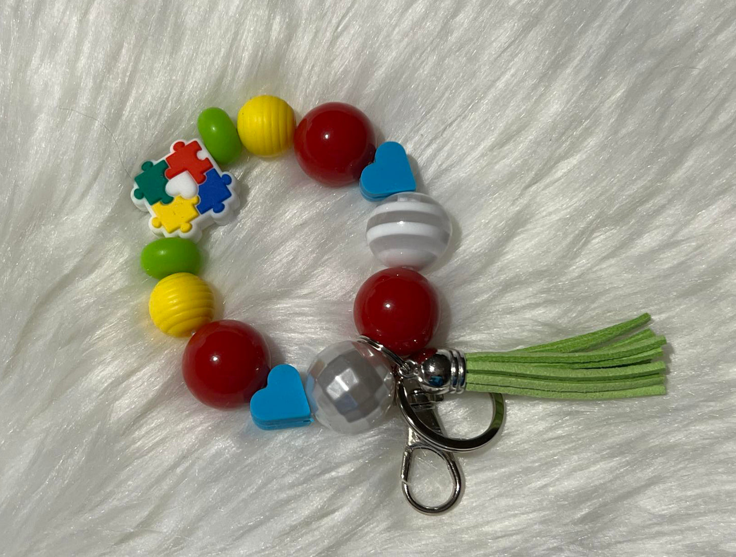 Autism Wristlet Key Chain