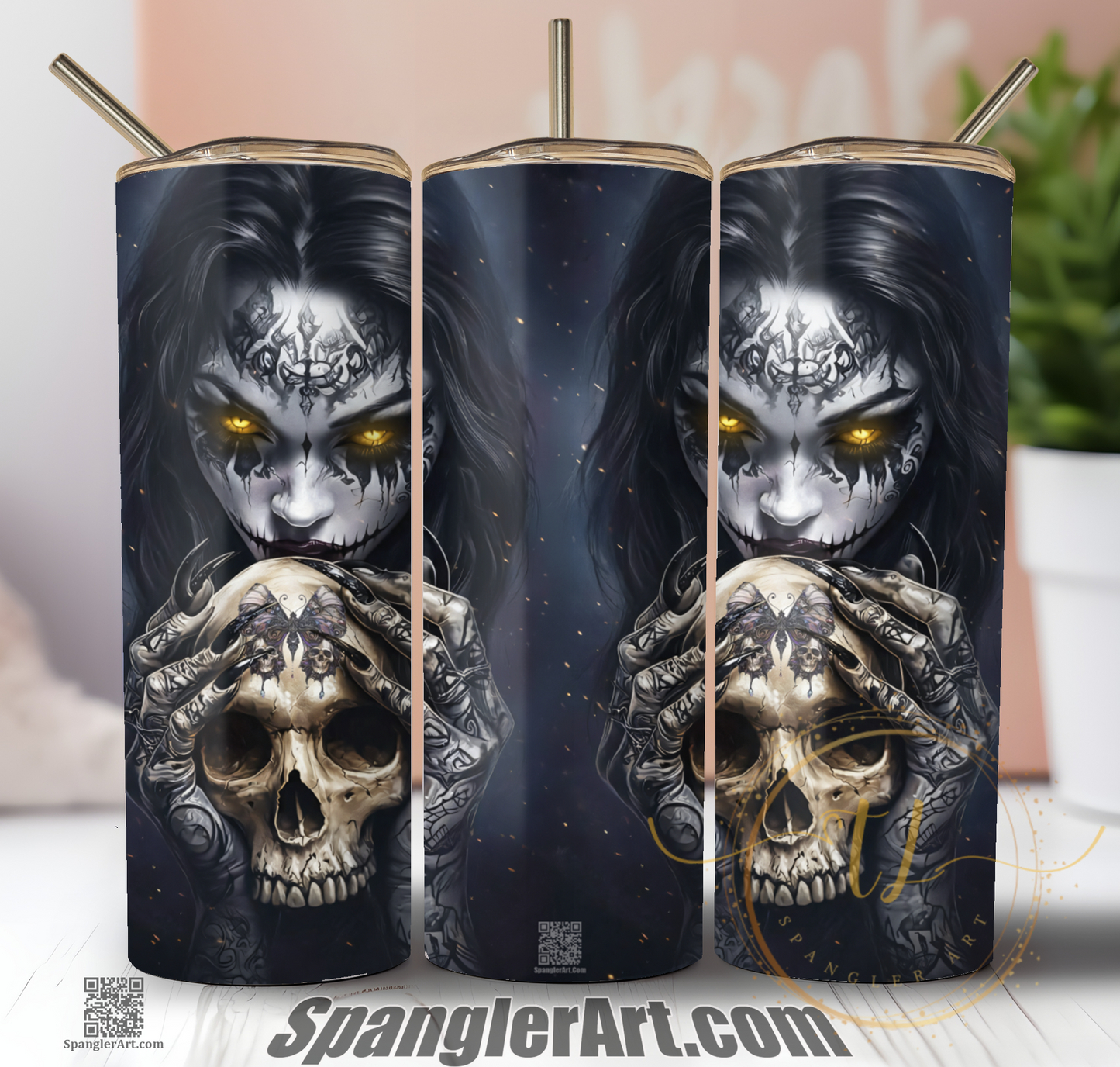 Day of the Dead Death's head Moth Tumbler