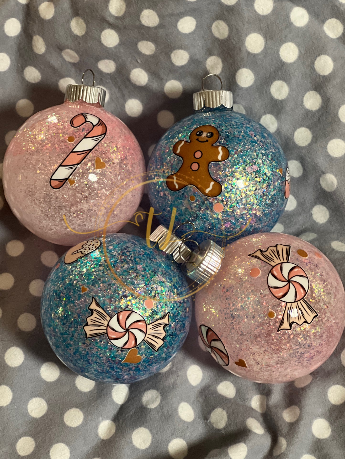 Pastel Candy Ornament Set