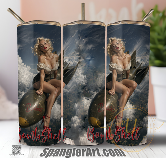 Bombshell Pinup Tumbler