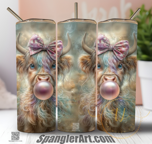 Bubblegum Cow Tumbler