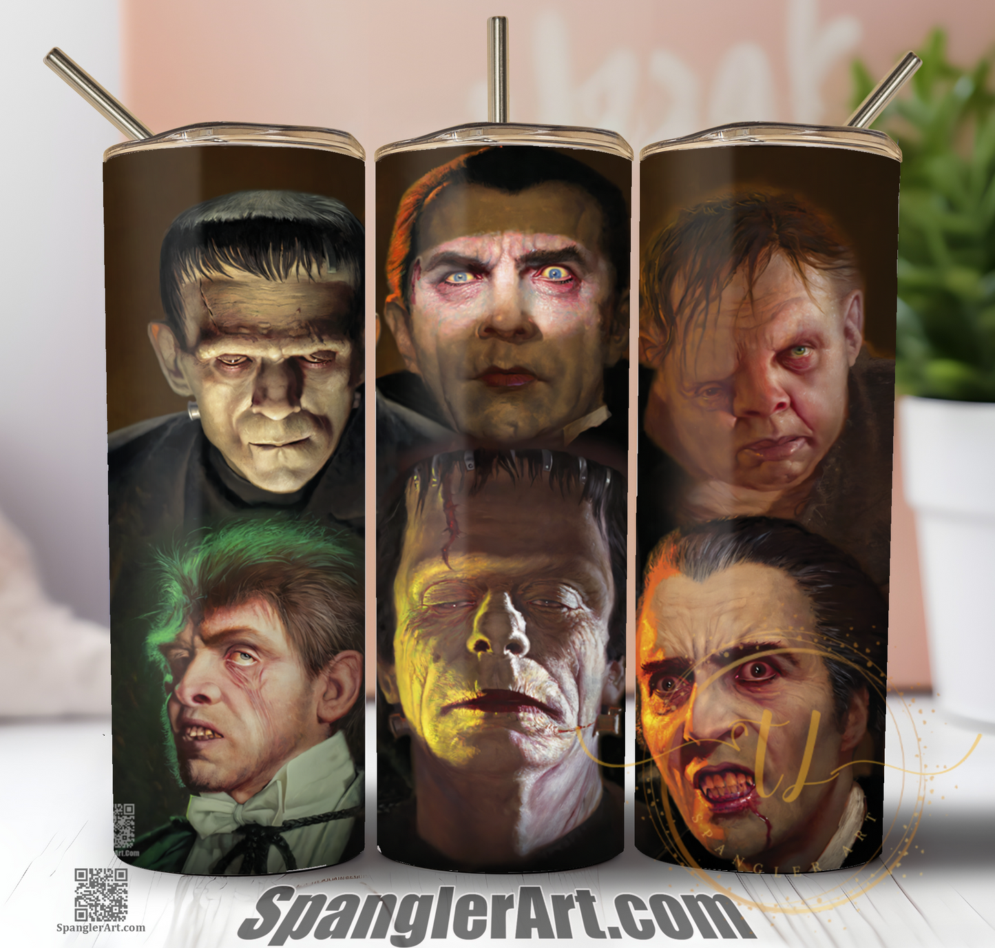 Classic Movie Monsters Tumbler