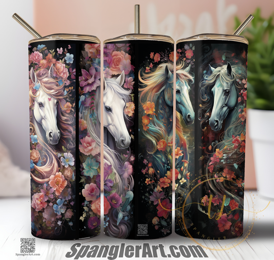 Whimsical Horses Tumbler