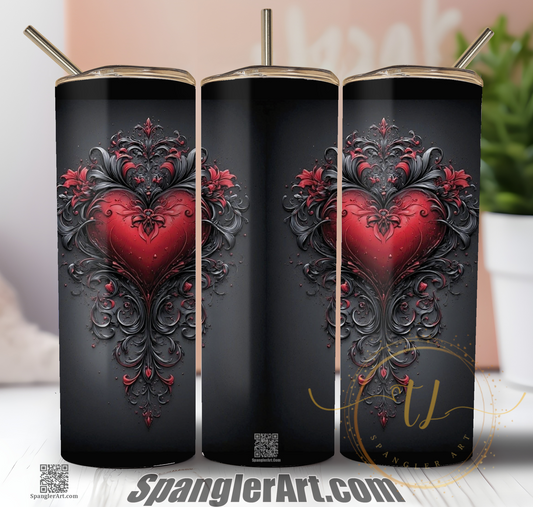 Gothic Heart Tumbler