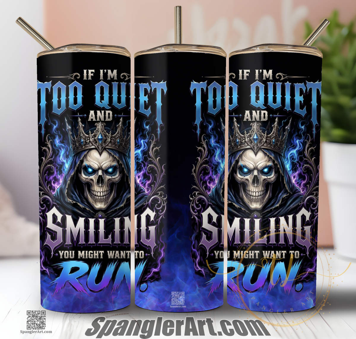 If I'm smiling you better run tumbler