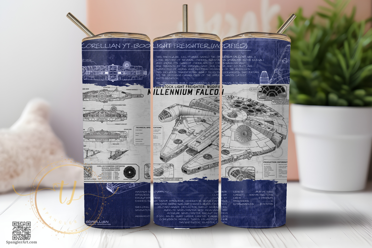 Millennium Flacon Blueprint