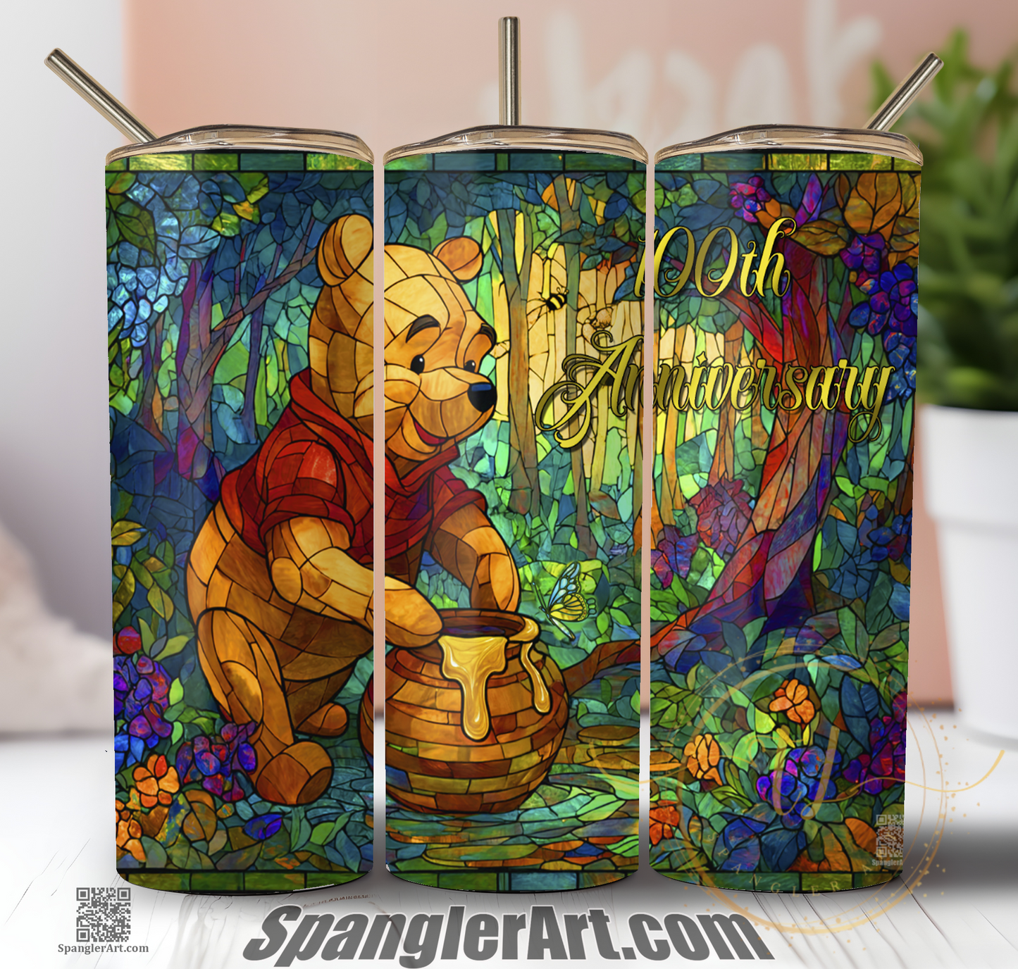 Winnie The Pooh 100th Anniversary Tumbler