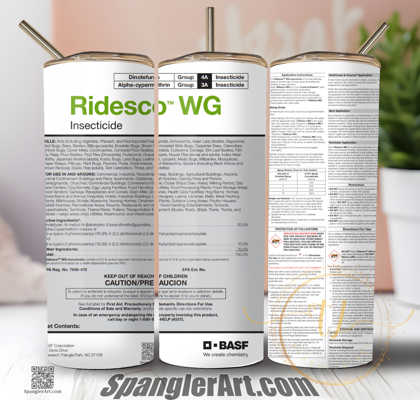 Ridesco WG Insecticide Tumbler