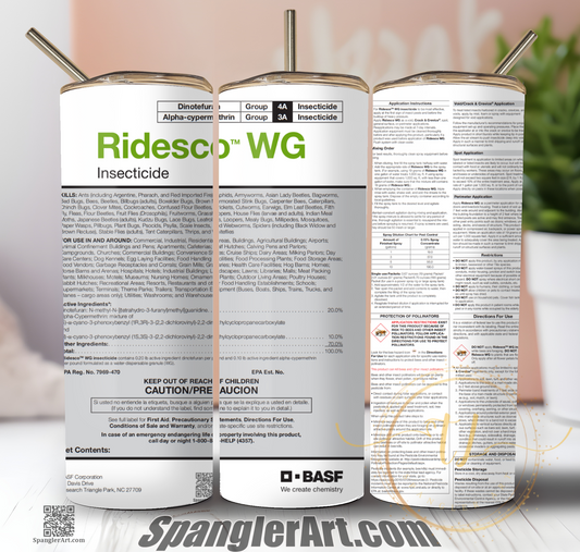 Ridesco WG Insecticide Tumbler