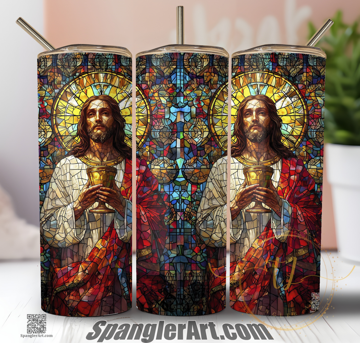 Jesus Christ in Stained Glass