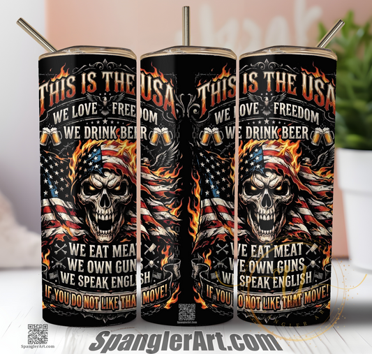 This is the USA Tumbler
