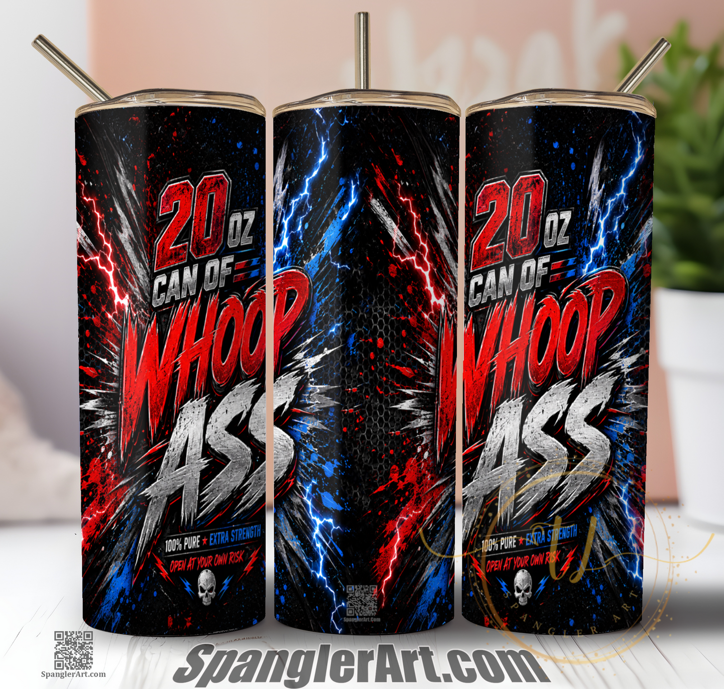 20oz Can of Whoop Ass Tumbler